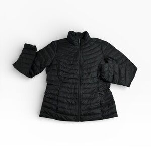32 Degrees Heat Down Puffer Jacket Women Small Black Packable Weatherproof Light